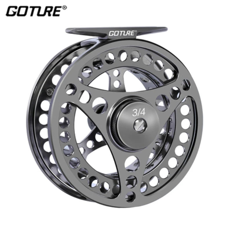 Goture 2+1BB Fly Fishing Reel CNC-Machined Aluminum Arbor Trout Carp Fishing Reel 3/4 5/6 7/8 9/10 WT Left&Right Handle Fly Reel