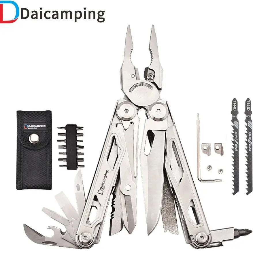 Daicamping DL30 DL301 DL7 Outdoor Camping EDC Plier Set Multifunctional Multitools Hand Multi Tool Folding Multi-tool Kit