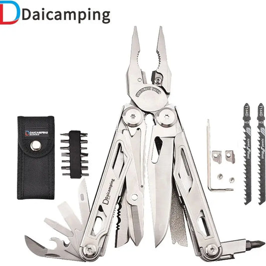 Daicamping DL30 DL301 DL7 Outdoor Camping EDC Plier Set Multifunctional Multitools Hand Multi Tool Folding Multi-tool Kit