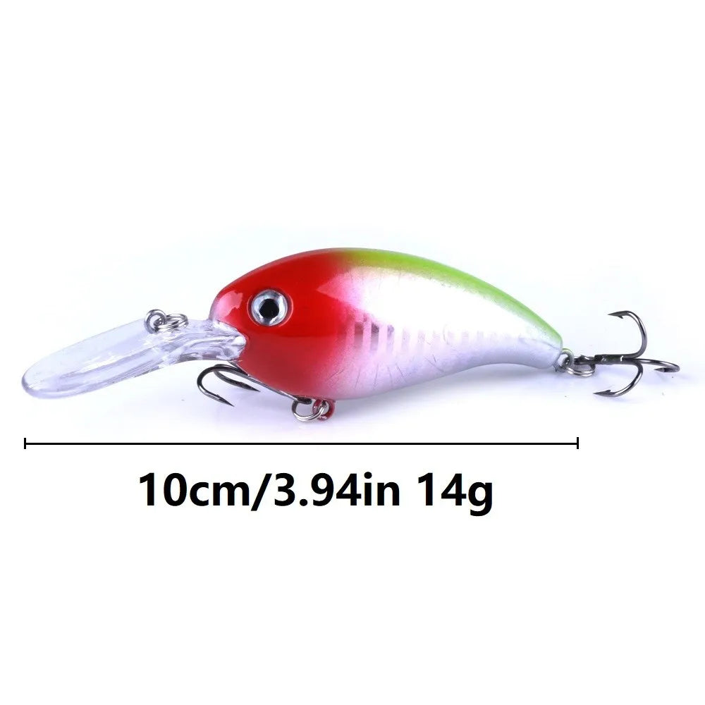 10pcs Minnow Fishing Lure Crankbait for Catching Bass Saltwater Fishing