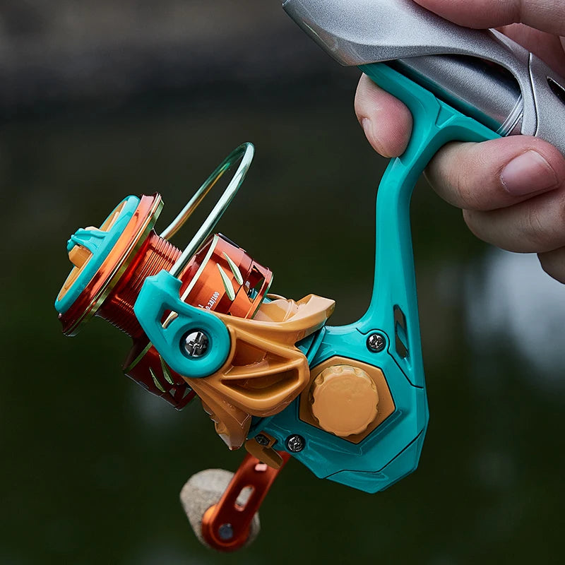 BILLINGS Spinning Reel 10KG Max Drag 5.2:1 Gear Ratio,CNC Rocker,Metal Spool Professional Fishing Reels Ideal for Freshwater & Saltwater Bass Trout Fishing