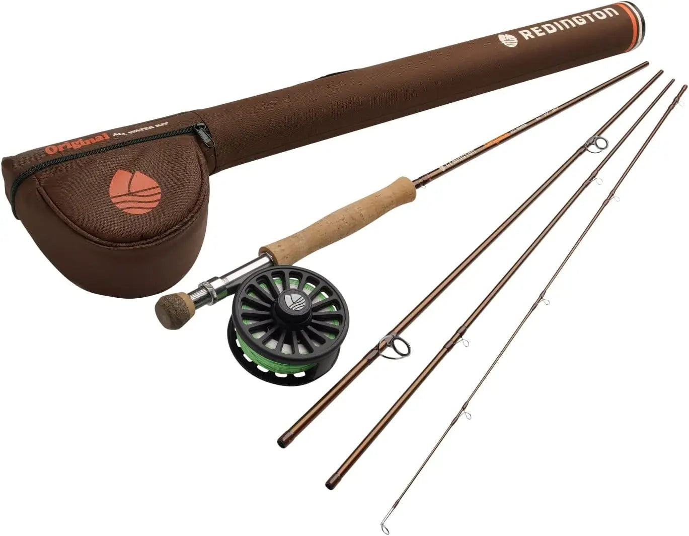 9-Foot 4-Piece Medium Action Fly Fishing Combo Set with Reel, Fly Line, Leader, and Travel Case – Versatile for Freshwater and A