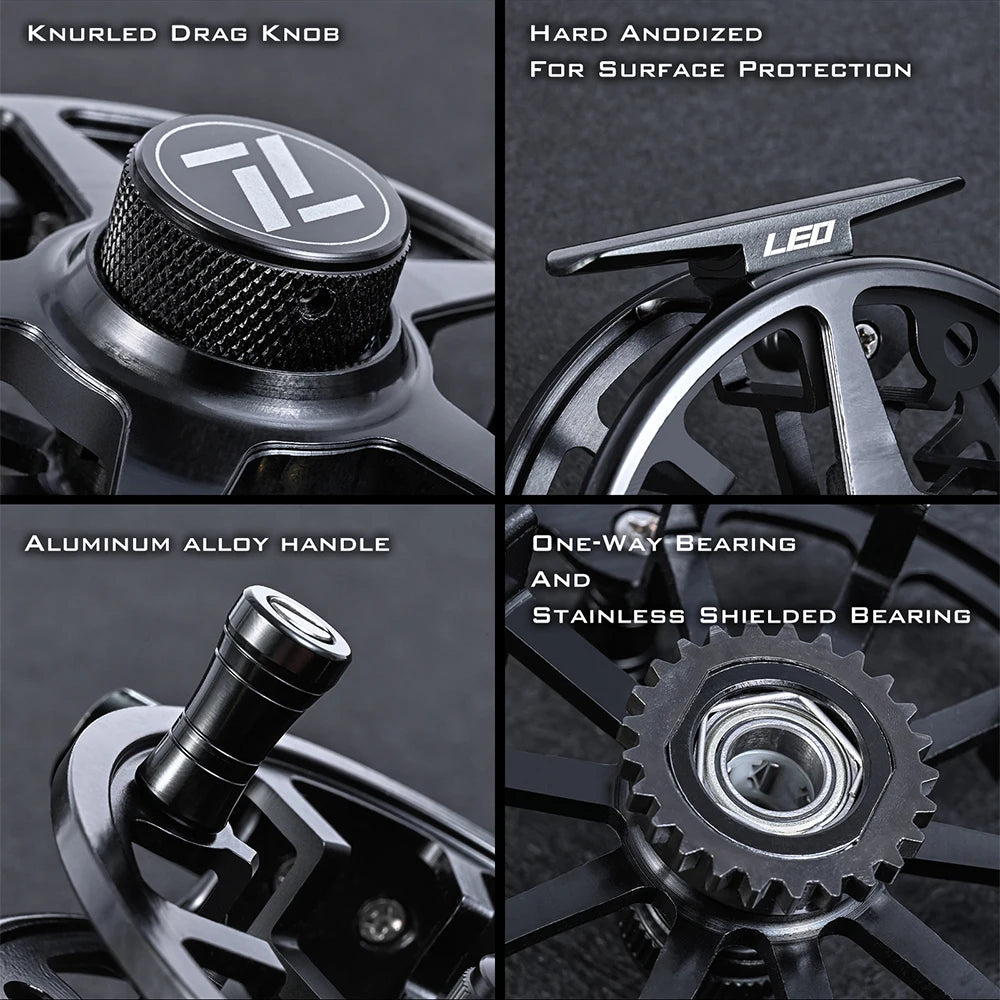 Star Fly Fishing Reel Line Wheel Aluminum Alloy FA3/4 FA5/6 FA7/8 Front Fishing Reel Gear Equipment Goods Accessory