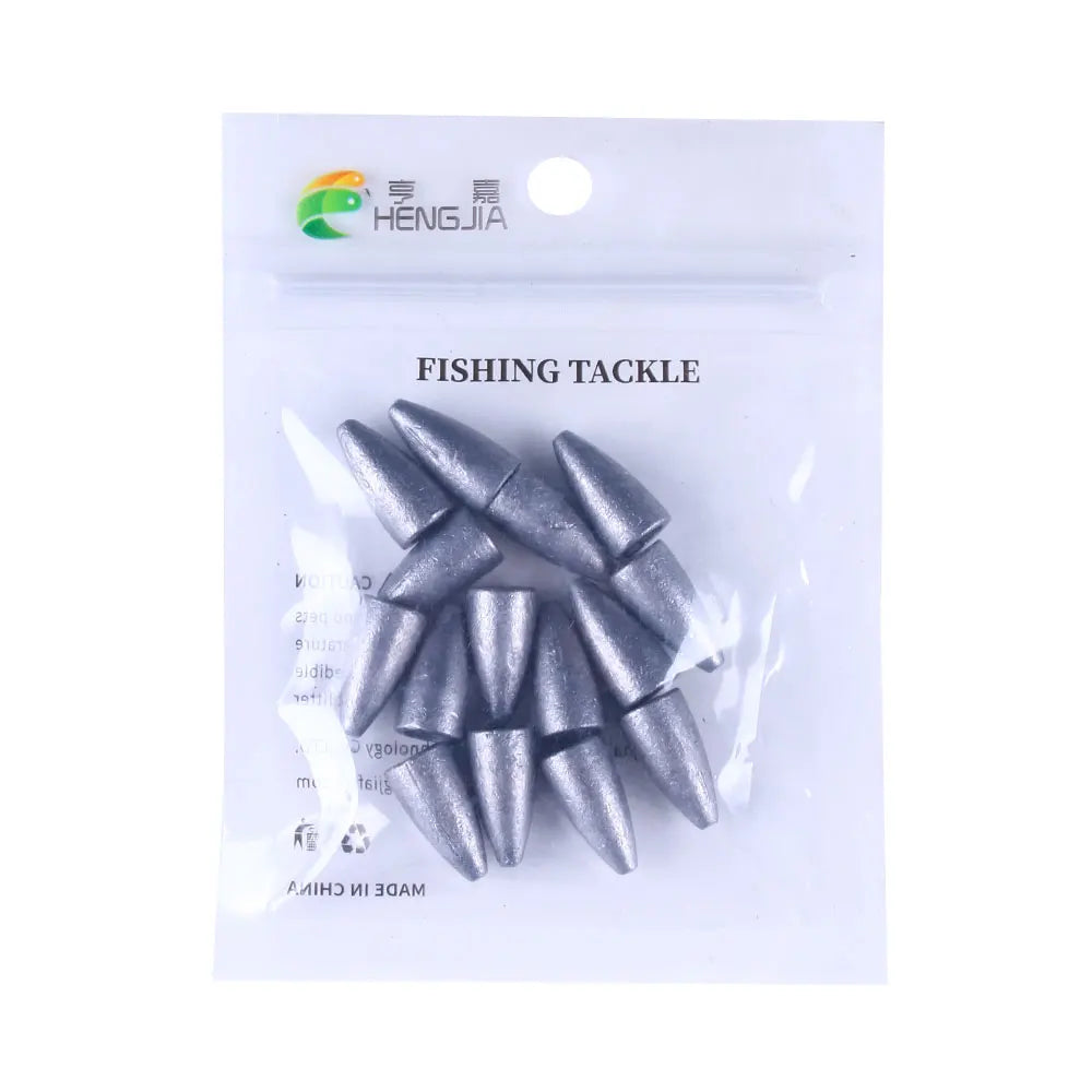 Bullet Shape Texas Rig Metal Sinker 1.75G -21G Fishing Weight Sinker Fishing Accessories All For Fishing