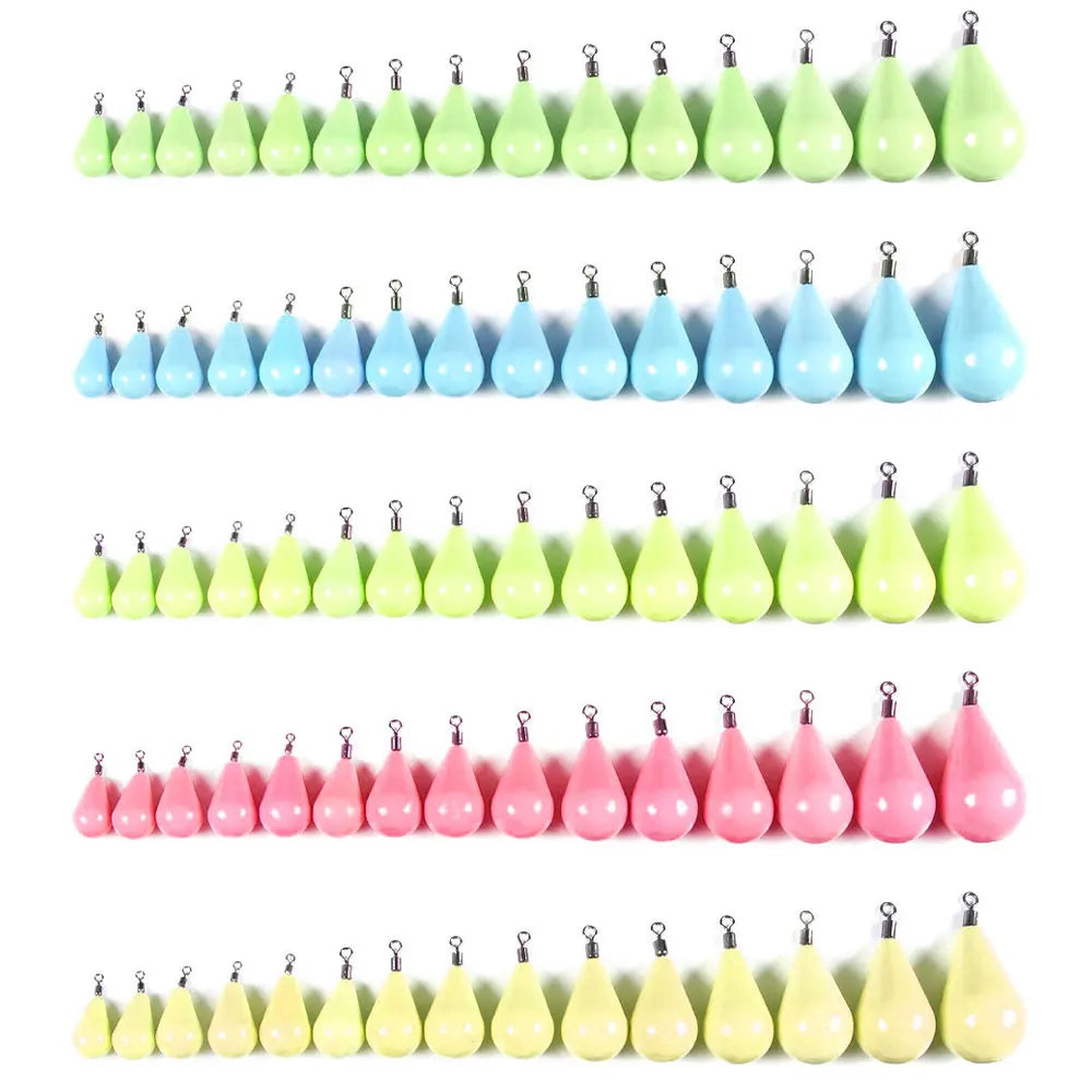 Newup Luminous Fishing Sinkers Weight Sinker Ball Worm Flipping Weights for Bass Texas Rigs Tackle