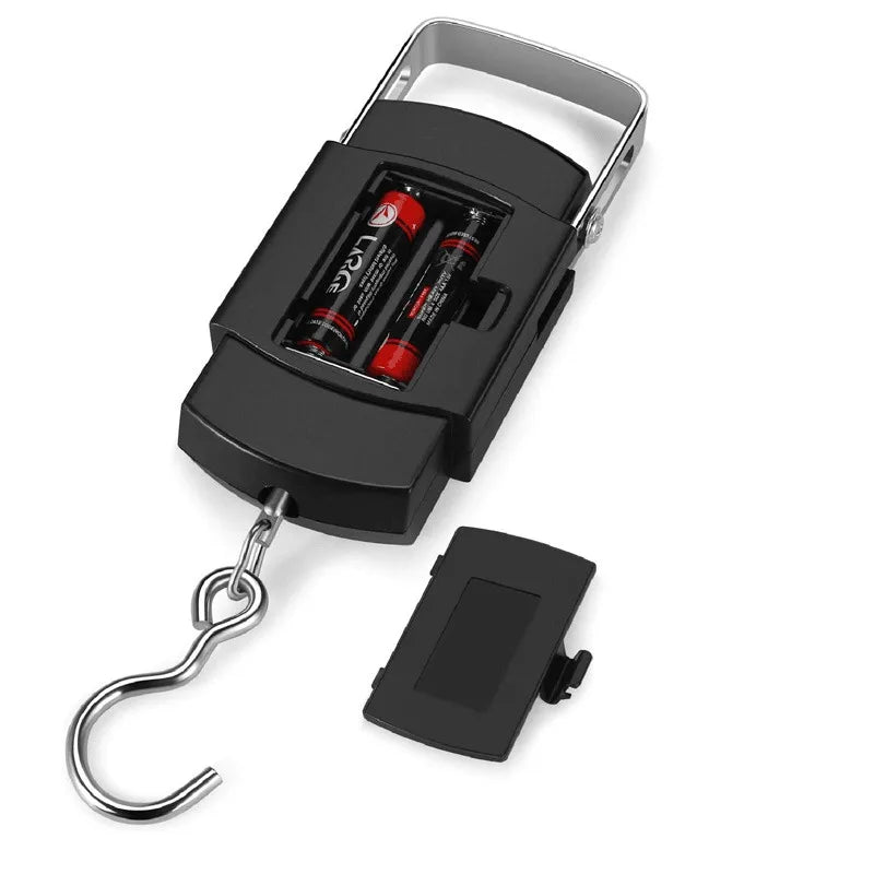Portable Digital Hanging Luggage Scale, Multi-Unit Backlight LCD Hanging Scale Tare Function for Fishing Weighing
