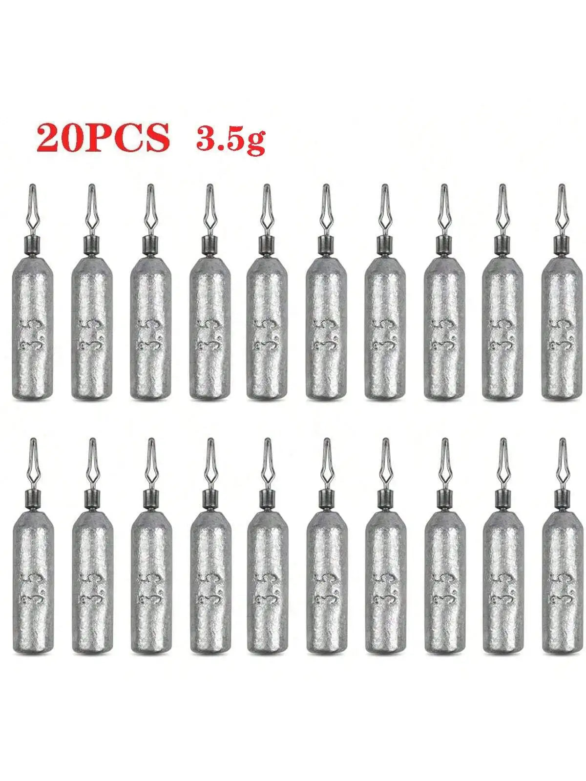 Drop Shot Fishing Weights, Pencil Weights Fising Sinkers No Snag Drop Shot Rig Skinny Sinkers for Bass Saltwater Freshwater