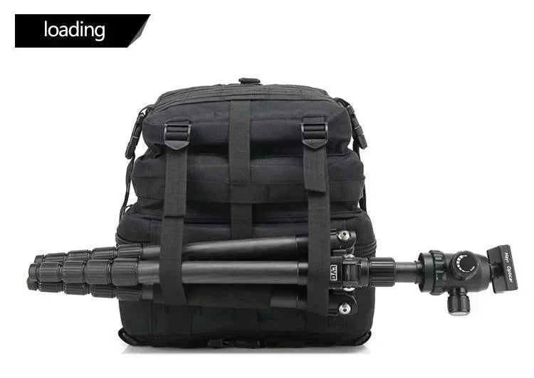 45L Tactical Hunting Backpack Molle Camo Water Resistant Outdoor Field Bag Camping Hiking Trekking Bushcraft Survival Bug Out Bag Large Capacity Rucksack Daypack Men Women Hunters Durable Wear Resistant Heavy Duty Multi Pocke