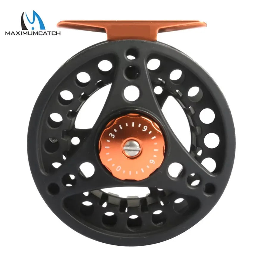 MAXIMUMCATCH ECO Fly Reel – Ultra-Light Large Arbor Aluminum 2-8WT with Manual Changeover | Precision Machined Fly Fishing Reel