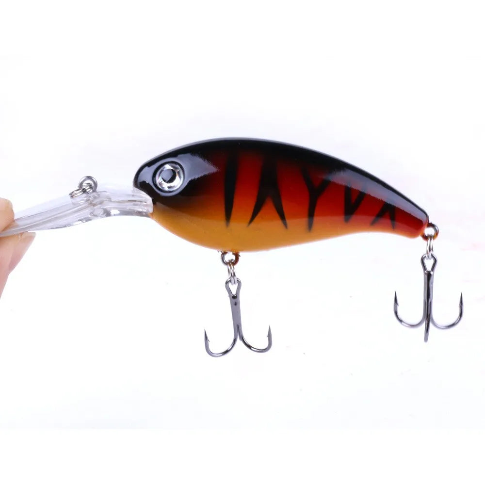 10pcs Minnow Fishing Lure Crankbait for Catching Bass Saltwater Fishing