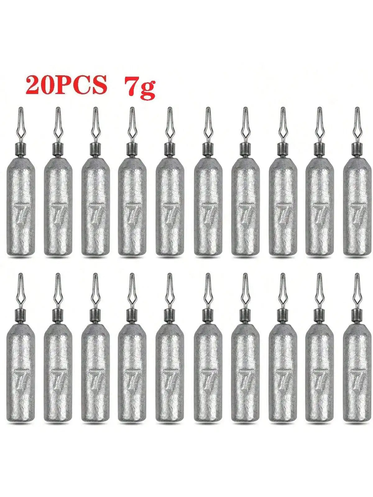 Drop Shot Fishing Weights, Pencil Weights Fising Sinkers No Snag Drop Shot Rig Skinny Sinkers for Bass Saltwater Freshwater