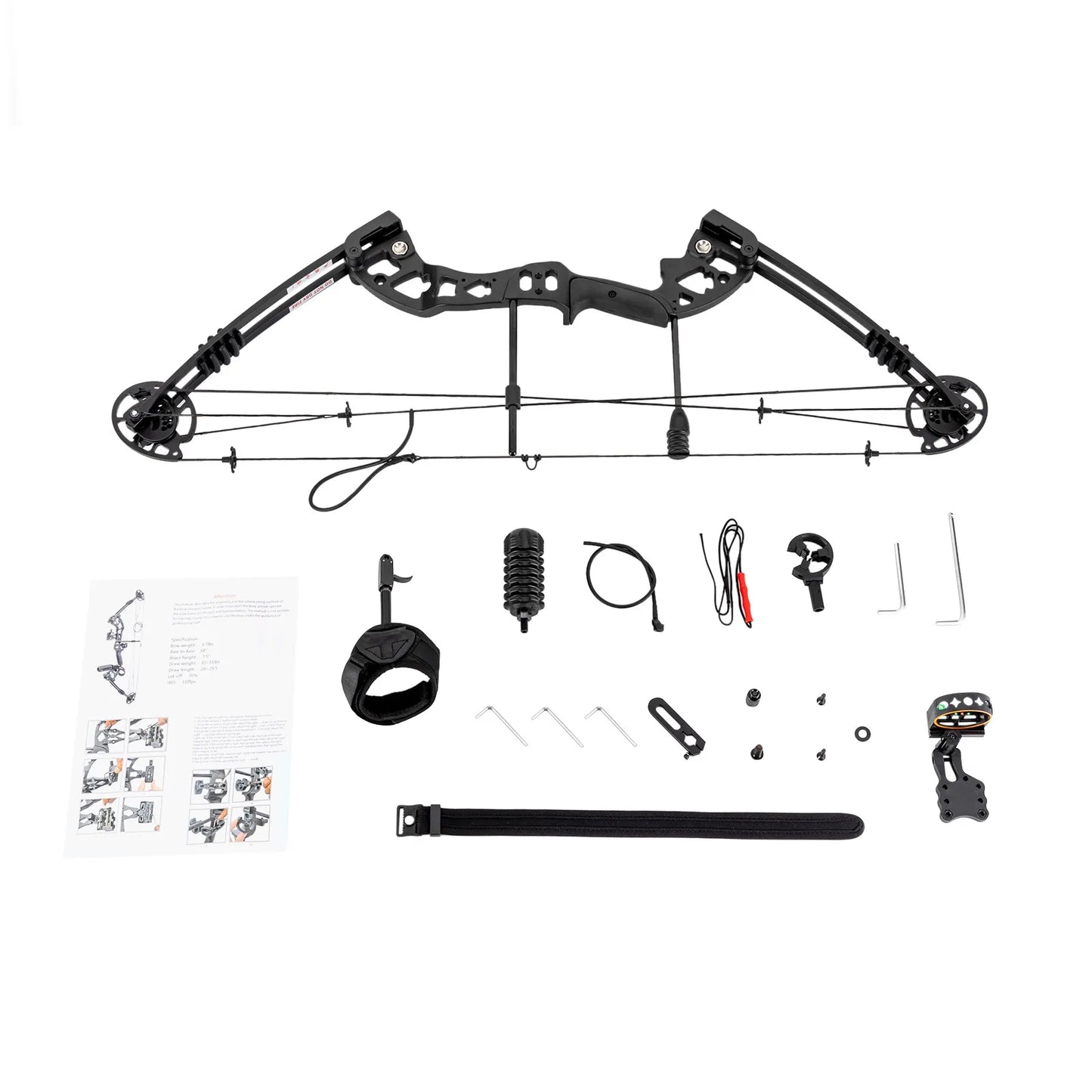 Compound Bow Arrow Set Right Hand Archery Compound Bows Draw Weight 30-55lbs,Adjustable for Adults and Beginners 310fps