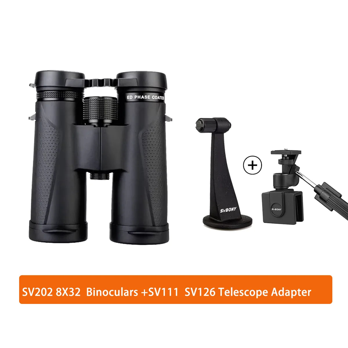 Svbony SV202 ED Binoculars Long Range 8X32/8x42/10x42 IPX7 Waterproof FMC with Bracket for Bird Watching Stargazing Camping
