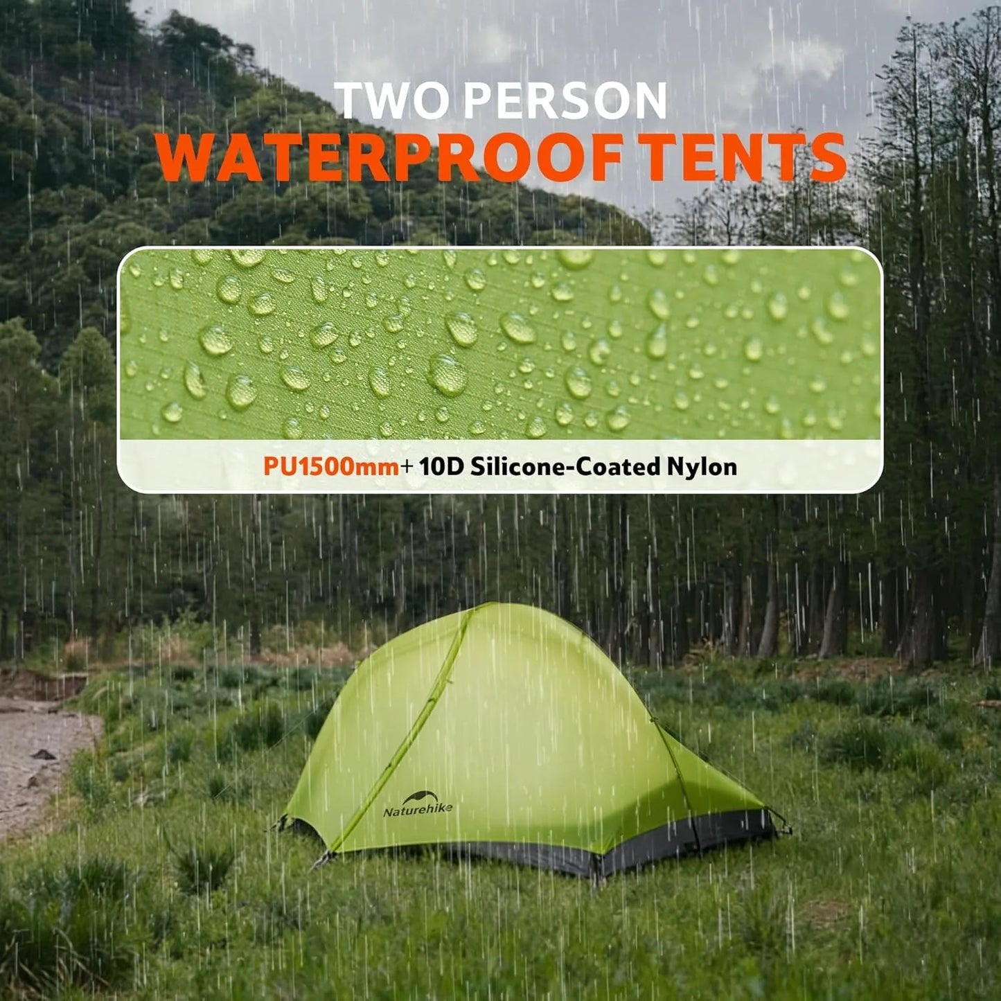 Naturehike Star Trail EXT Hiking Tent Outdoor Camping Ultralight Rainstorm Protection Wild Tent 1-2 Person 0D Nylon Backpacking Tent