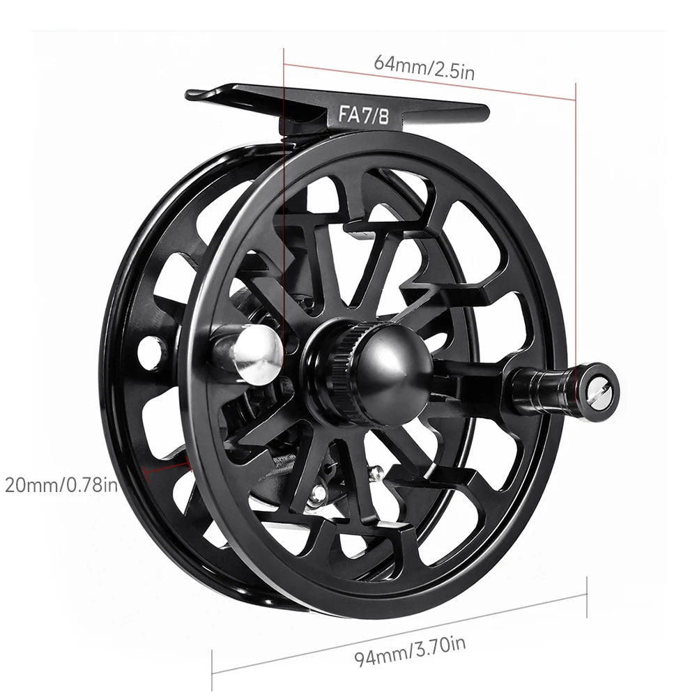 Star Fly Fishing Reel Line Wheel Aluminum Alloy FA3/4 FA5/6 FA7/8 Front Fishing Reel Gear Equipment Goods Accessory